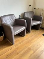 2 mooie grijze  fauteuils, Huis en Inrichting, Fauteuils, Gebruikt, 50 tot 75 cm, Ophalen