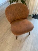 Leuk bruin stoeltje met houten poten, Gebruikt, Bruin, Ophalen of Verzenden, Eén