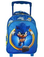 Sonic Trolley Rugzak - Sega Kinderkoffer Trolley Rugtas, Sieraden, Tassen en Uiterlijk, Tassen | Reistassen en Weekendtassen, Blauw
