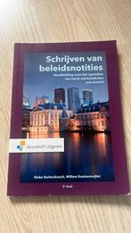 Willem Koetsenruijter - Schrijven van beleidsnotities, Ophalen of Verzenden, Gelezen, Willem Koetsenruijter; Rinke Berkenbosch