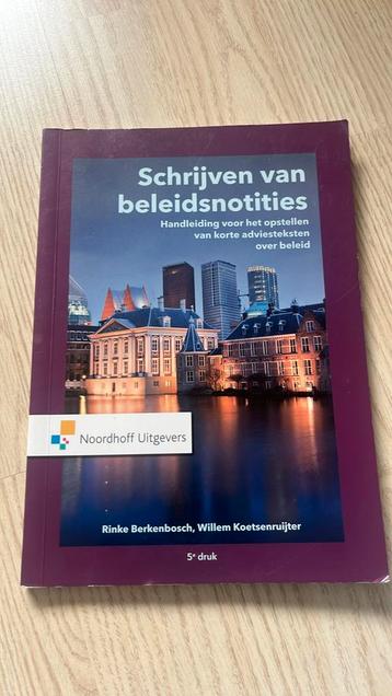 Willem Koetsenruijter - Schrijven van beleidsnotities beschikbaar voor biedingen
