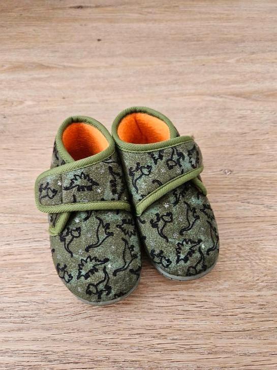 Leuke, stevige Dino sloffen maat 23, Kinderen en Baby's, Kinderkleding | Schoenen en Sokken, Gebruikt, Overige typen, Jongen of Meisje