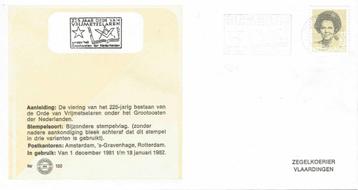 Nederland 1982  794 225 jaar Vrijmetselaars Grootoosten beschikbaar voor biedingen