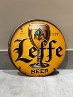 Nieuw metalen wandbordje merk Leffe bier Mancave Bar Café, Ophalen of Verzenden, Zo goed als nieuw, Reclamebord, Plaat of Schild