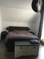 Boxspring 160x200 + Ikea Matras, Huis en Inrichting, Ophalen, Gebruikt, Bruin, Tweepersoons