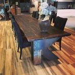 Robuuste Rechthoekige Eettafel, Huis en Inrichting, Tafels | Eettafels, Gebruikt, 200 cm of meer, Rechthoekig, 50 tot 100 cm