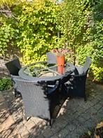 Wicker Tuinset - Tafel en 4 Stoelen, Tuin en Terras, Tuinsets en Loungesets, Ophalen, 4 zitplaatsen, Gebruikt, Wicker