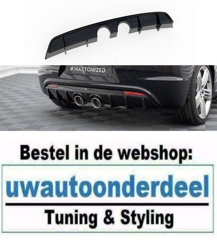 Maxton Rear Valance Spoiler Geschikt Voor Vw Scirocco R, Auto diversen, Tuning en Styling, Verzenden