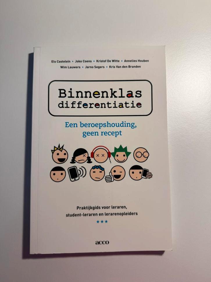 Binnenklasdifferentiatie - Praktijkgids voor leraren, Boeken, Schoolboeken, Zo goed als nieuw, Overige vakken, Overige niveaus