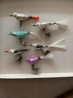 Vintage 6 Vogeltjes voor in de Kerstboom, Diversen, Ophalen of Verzenden, Gebruikt