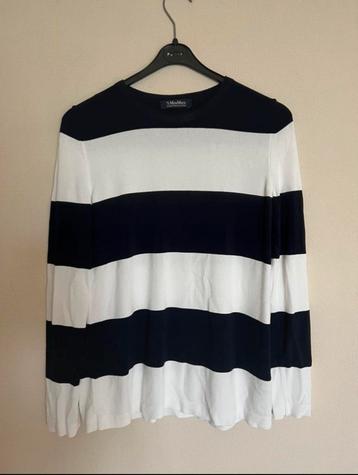 Max Mara gestreept shirt blauw/wit maat S beschikbaar voor biedingen