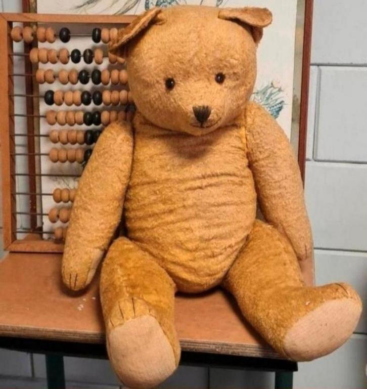 Grote oude beer 80 cm, Antiek en Kunst, Curiosa en Brocante, Ophalen of Verzenden