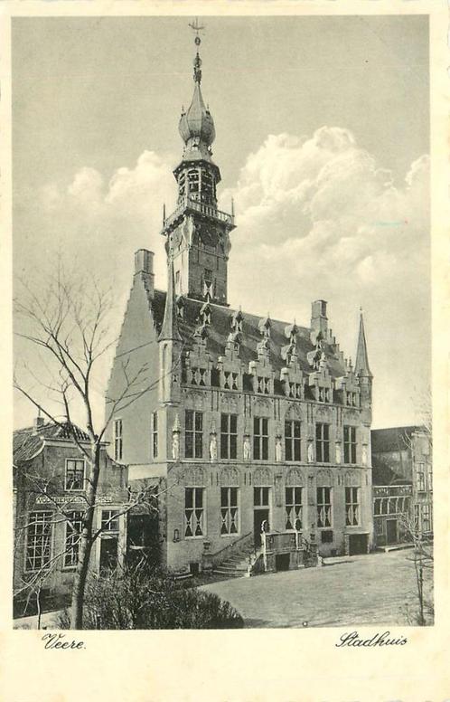(386-224-021) Veere Stadhuis, Verzamelen, Ansichtkaarten | Nederland, Zeeland, Verzenden