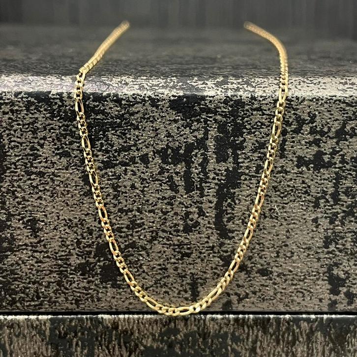 14 k gouden ketting, Sieraden, Tassen en Uiterlijk, Kettingen, Zo goed als nieuw, Goud, Goud, Ophalen of Verzenden