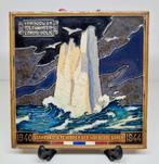 Cloisonné herdenkingstegel 1940-1944 Westraven Utrecht., Ophalen of Verzenden