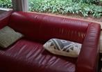 Klippan IKEA bank - leer rood 2 persoons gratis, Ophalen, Gebruikt, 150 tot 200 cm, Tweepersoons