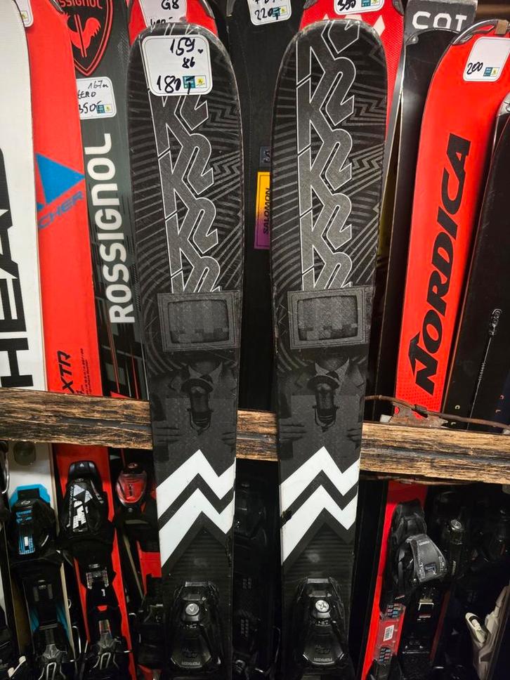 159cm K2 PRESS RT 86mm TWINTIPS FREESTYLE PARK SKIS, Sport en Fitness, Skiën en Langlaufen, Zo goed als nieuw, Ski's, Skiën, Overige merken