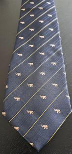 Olifanten of olifant stropdas blauw-geel gestreept, Kleding | Heren, Stropdassen, Ophalen of Verzenden, Nieuw, Blauw