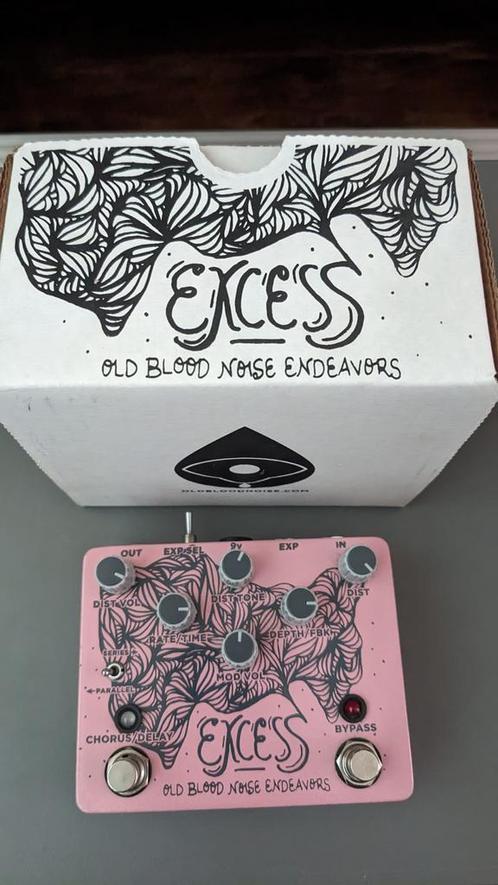 OBNE Excess Chorus Delay Distortion V1, Muziek en Instrumenten, Effecten, Zo goed als nieuw, Chorus, Delay of Echo, Distortion, Overdrive of Fuzz