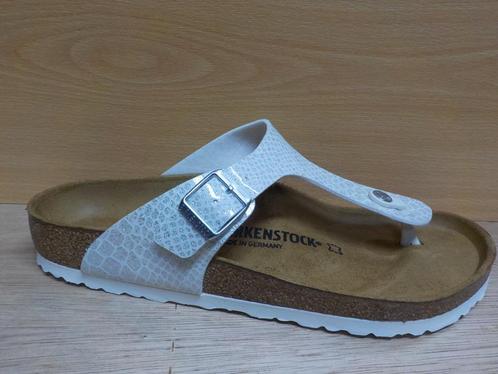 Birkenstock Gizeh wit magic snake maat 37, Kleding | Dames, Schoenen, Nieuw, Slippers, Wit, Ophalen of Verzenden