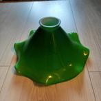 Groene glazen lampenkap, Huis en Inrichting, Ophalen of Verzenden, Zo goed als nieuw, Overige vormen, Wit