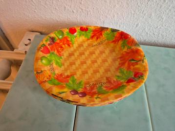 6x Plastic Schaaltjes fruit motief. beschikbaar voor biedingen