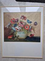 olieverfschilderij anemonen in vaas, Ophalen