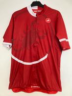 Rood Castelli fiets Tshirt wielrenner maat XL, Ophalen of Verzenden, Zo goed als nieuw, Helm