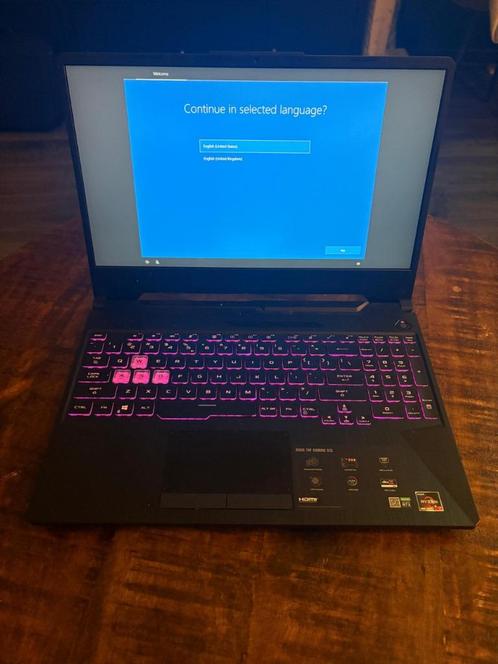 ASUS TUF Gaming FX506IV-BQ123T Gaming Laptop, Computers en Software, Windows Laptops, Zo goed als nieuw, 15 inch, SSD, 4 Ghz of meer