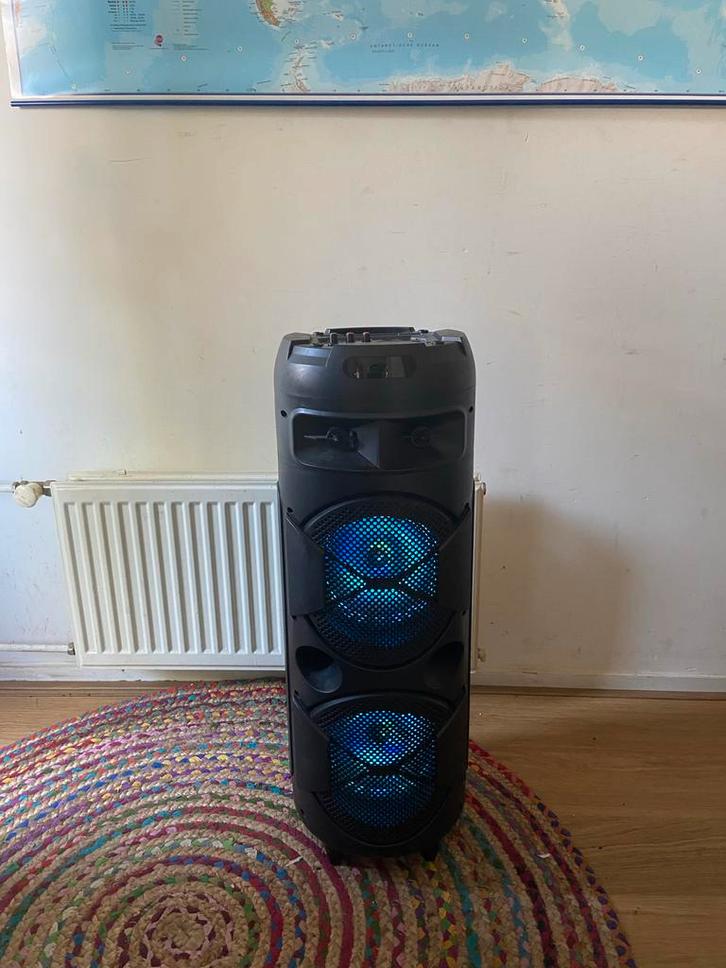Roseland Bluetooth Party Speaker PartyBox met licht + sd, Audio, Tv en Foto, Luidsprekers, Zo goed als nieuw, Overige typen, Minder dan 60 watt