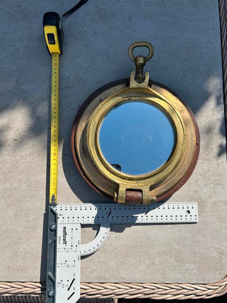 Sierpatrijspoort met spiegel - 30cm, Huis en Inrichting, Woonaccessoires | Spiegels, Gebruikt, Minder dan 50 cm, Minder dan 100 cm