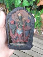 Leerbekleed Schild van  de God Shiva, aan Leren Veter, Antiek en Kunst, Ophalen of Verzenden