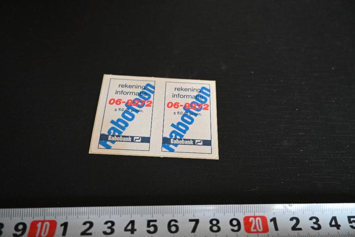 stickers FRABOBANK Rabofoon 06-9272, Verzamelen, Stickers, Zo goed als nieuw, Ophalen