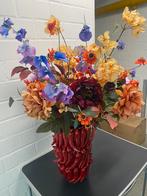 Complete vaas met zijden bloemen, Ophalen, Nieuw