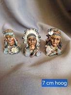 3 schattige indianen beeldjes, Verzamelen, Ophalen of Verzenden, Zo goed als nieuw, Mens