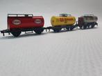 Fleischmann Ketelwagons H0 - Set van 3, Gebruikt, Wagon, Ophalen of Verzenden, Analoog