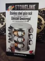 Nieuw Stoneline RVS Kruidenrek met 12 Glazen Potjes, Ophalen, Nieuw