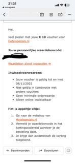 Hotelspecials kortingsbon voucher 10 euro, Drie personen of meer, Kortingsbon