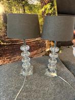 2 Nachtlampjes - klaar om te stralen!, Ophalen of Verzenden, Gebruikt, Glas, Minder dan 50 cm