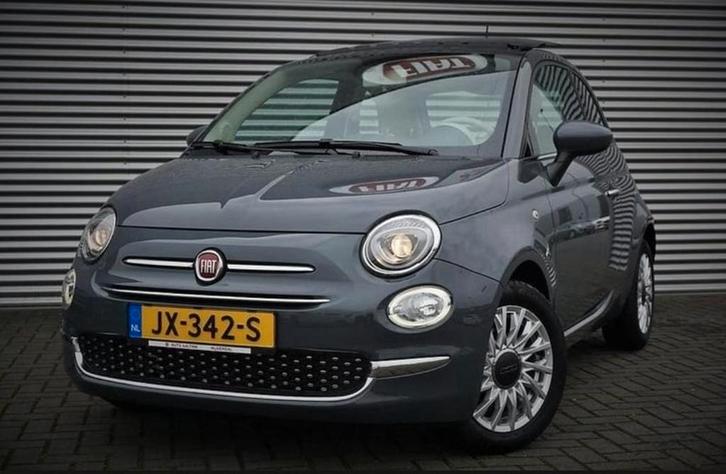 Zeer nette Fiat 500 Twinair Turbo 80pk 2016 Grijs, Auto's, Fiat, Particulier, ABS, Airbags, Airconditioning, Alarm, Bluetooth