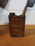 Vooroorlogs Standard Motor Oil Blik, Antiek en Kunst, Ophalen of Verzenden