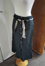 Zwarte zomerrok met knopen, Kleding | Dames, Maat 38/40 (M), Verzenden, Zwart, Zo goed als nieuw