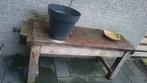 Oude werkbank met bankschroef, Ophalen of Verzenden, Gebruikt, 70 tot 120 cm, Bankschroef