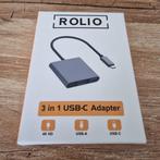 Rolio 3 in 1 USB-C adapter, Ophalen, Nieuw, Snoer of kabel, Samsung