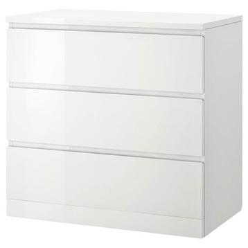 Ikea MALM ladekast met 3 lades