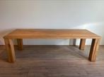 Robuuste eiken eettafel 250 x 90 cm. Showroommodel!, Ophalen, 50 tot 100 cm, Tromphout, Vijf personen of meer