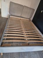 bed Ikea Sagesund incl lattenbodem 2 p. 140x200 i.z.g.s., Ophalen, Beige, Tweepersoons, 140 cm