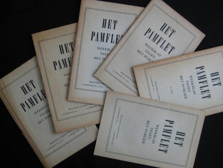 Jacques Gans red., Het Pamflet. Weekblad tegen het publiek, Boeken, Geschiedenis | Vaderland, Gelezen, Ophalen of Verzenden