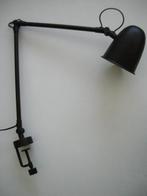Bureaulamp met klem Skurup Ikea zwart - zgan, Ophalen, Zo goed als nieuw, Metaal, Minder dan 50 cm
