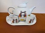 Engels servies thee theepot uniek ontwerp Londen london, Ophalen of Verzenden, Glas, Overige stijlen, Overige typen